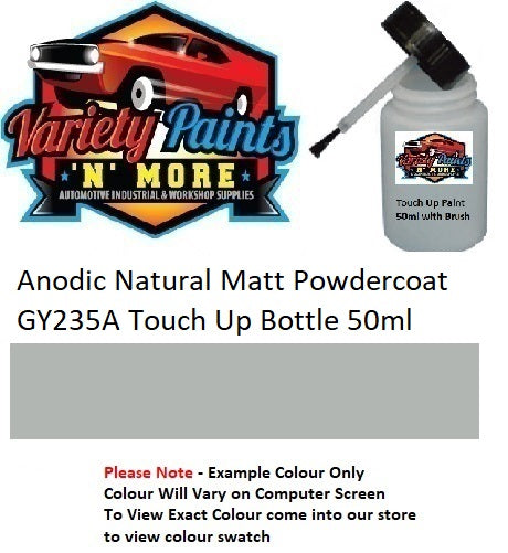 Anodic Natural Matt Powdercoat GY235A Touch Up Bottle 50ml