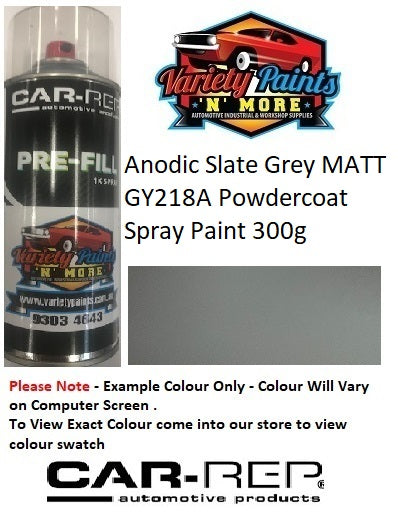 GY218A Anodic Slate Grey MATT Powdercoat Spray Paint 300g 1IS 35A
