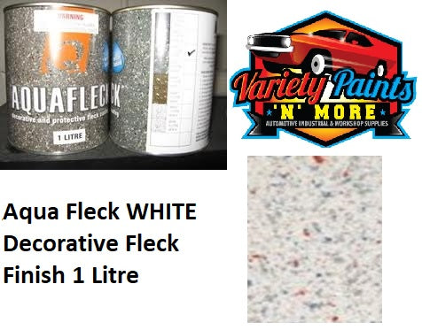 Aqua Fleck White Decorative Fleck Finish 1 Litre