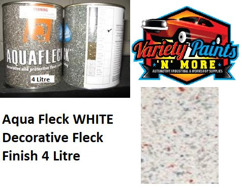Aqua Fleck White Decorative Fleck Finish 4 Litres