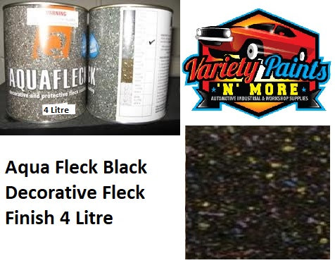 Aqua Fleck Black Decorative Fleck Finish 4 Litres