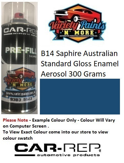 B14 Saphire Australian Standard Gloss Enamel Aerosol 300 Grams