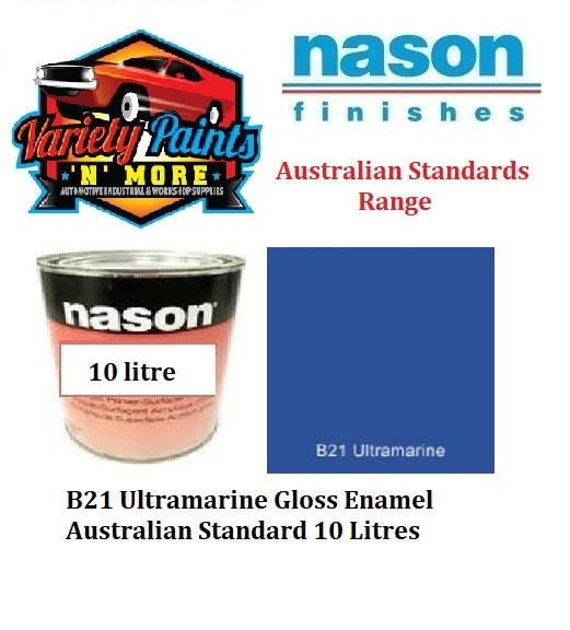 B21 Ultramarine Gloss Enamel Australian Standard 10 Litres