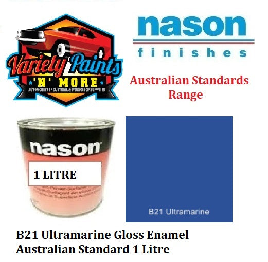 B21 Ultramarine Gloss Enamel Australian Standard 1 Litre