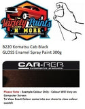 B220 Komatsu Cab Black GLOSS Enamel Spray Paint 300g