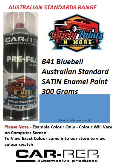 B41 Bluebell Australian Standard SATIN Enamel Spray Paint 300 Grams
