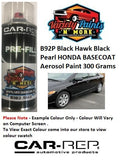 B92P Black Hawk Black Pearl HONDA BASECOAT VARIANT 1 Aerosol Paint 300 Grams