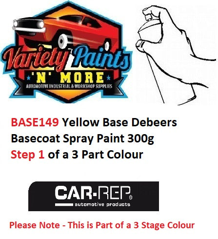 BASE149 Yellow Base Debeers Basecoat Spray Paint 300g