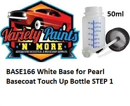 BASE166 White Base for Pearl Basecoat Touch Up Bottle STEP 1