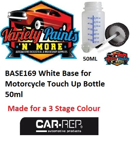 BASE169 White Base for Motorcycle Touch Up Bottle 50ml