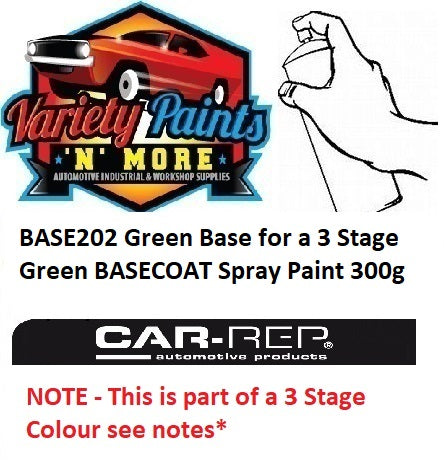 BASE202 Green Base for a 3 Stage Green BASECOAT Spray Paint 300g