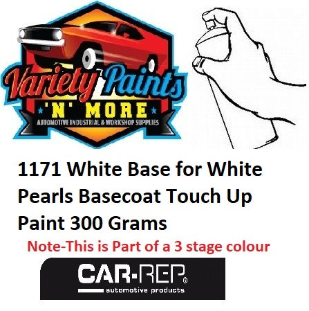 1171 White Base for White Pearls Basecoat Touch Up Paint 300 Grams