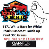 1171 White Base for White Pearls Basecoat Touch Up Paint 300 Grams 