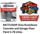 BATTLESHIP Grey Rustoleum Concrete and Garage Floor Paint 3.78 Litres