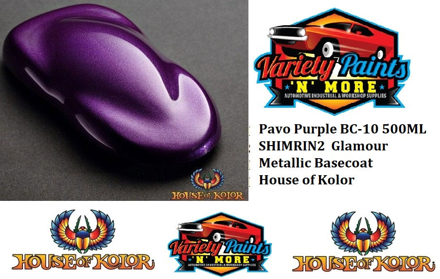 Pavo Purple BC-10 500ML SHIMRIN2 Glamour Metallic Basecoat House of Kolor