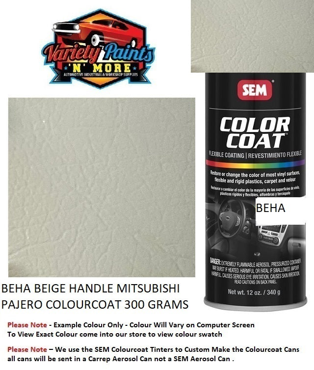 BEHA BEIGE HANDLE MITSUBISHI Colourcoat Vinyl Aerosol 300 Grams