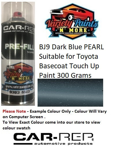 BJ9 Dark Blue PEARL Suitable for NISSAN Basecoat Touch Up Paint 300 Grams