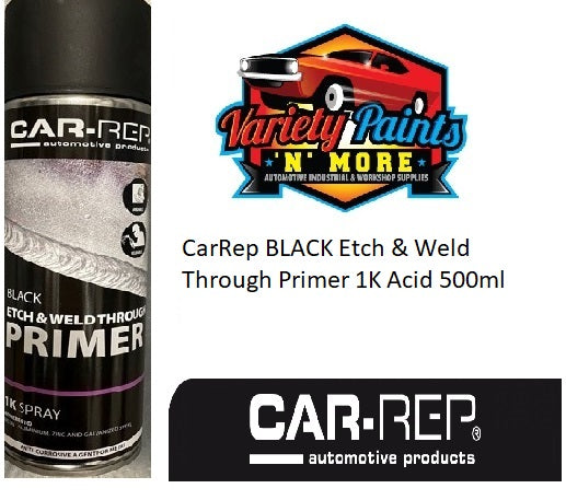 Car-Rep BLACK Etch & Weld Through Primer 1K Acid 500ml