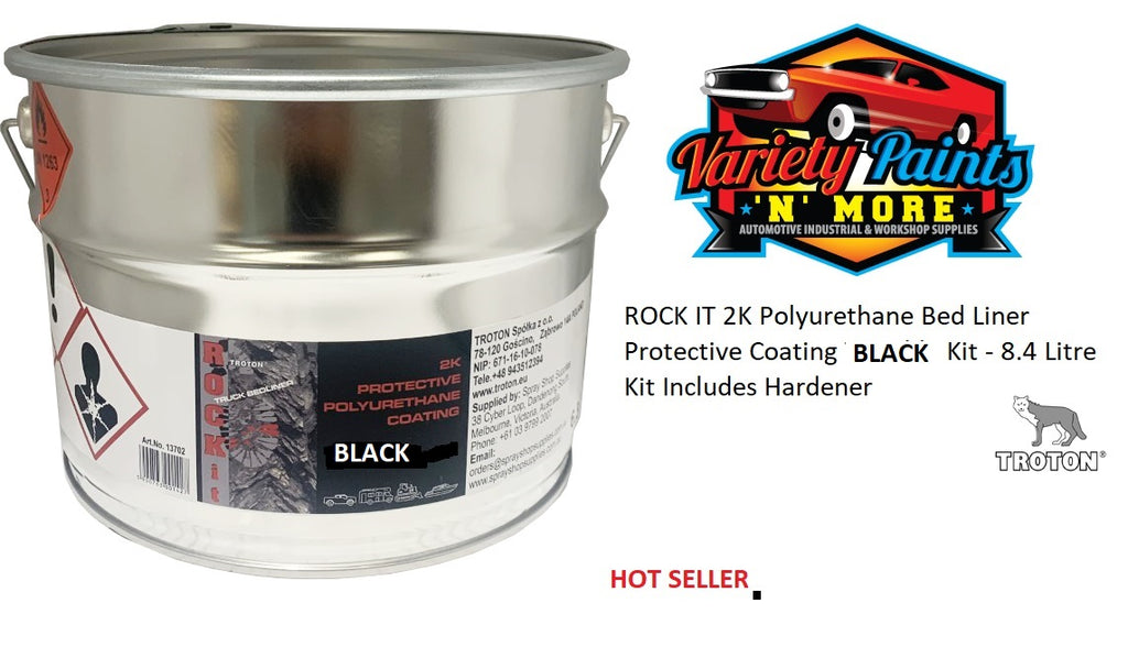 RANGER 2K Polyurethane Bed Liner Protective Coating BLACK- 8.4 Litre Kit Includes Hardener