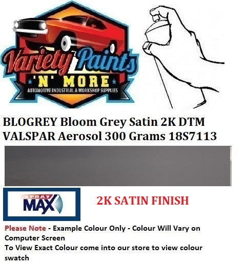 BLOGREY Bloom Grey Satin 2K DTM VALSPAR Aerosol 300 Grams 18S7113