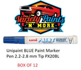 Unipaint BLUE Paint Marker Pen 2.2-2.8 mm Tip PX20BL  PACK OF 12 