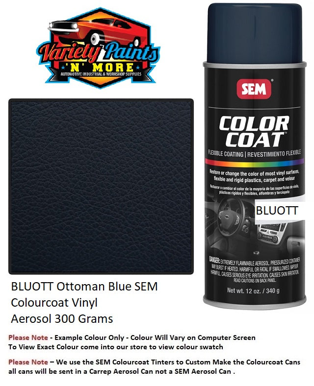 Ottoman Blue SEM Colourcoat Vinyl Aerosol 300 Grams