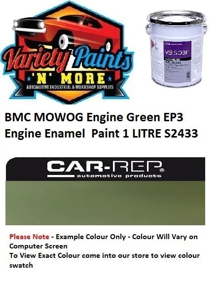 BMC MOWOG Engine Green EP3  Engine Enamel  Paint 1 LITRE S2433