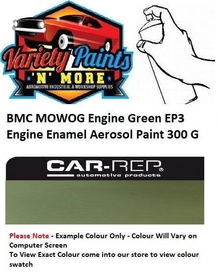 BMC MOWOG Engine Green EP3  Engine Enamel Touch Up Paint 300 Grams