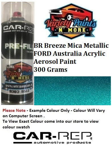 BR Breeze Mica Metallic FORD Australia ACRYLIC Aerosol Paint 300 Grams