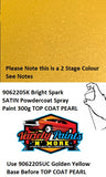 9062205K Bright Spark Dulux SATIN Powdercoat Spray Paint 300g TOP COAT PEARL 