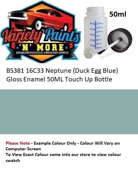 BS381 16C33 Neptune (Duck Egg Blue) Gloss Touch up Bottle 50ml