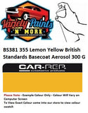 BS381 355 Lemon Yellow British Standards Basecoat Aerosol 300 Grams 