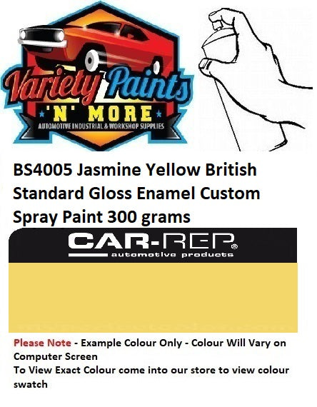BS4005 Jasmine Yellow British Standard Gloss Enamel Custom Spray Paint 300 grams