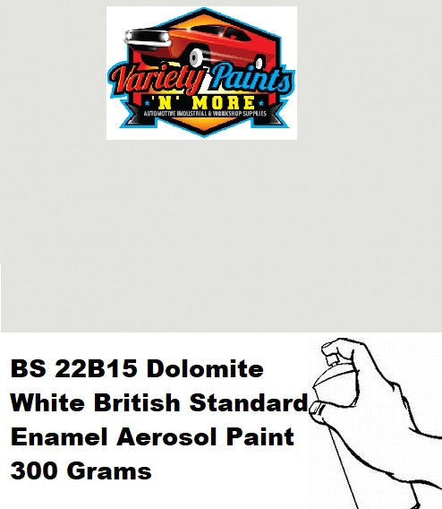 BS 22B15 Dolomite White British Standard Enamel Aerosol Paint 300 Grams