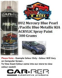 BU2 Mercury Blue Pearl /Pacific Blue Metallic KIA ACRYLIC Spray Paint 300 Grams