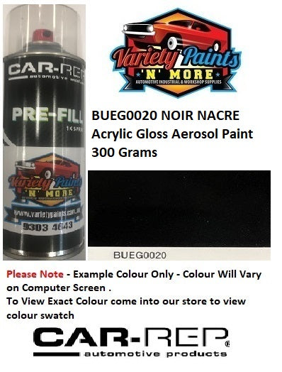 BUEG0020 NOIR NACRE Acrylic Gloss Aerosol Paint 300 Grams