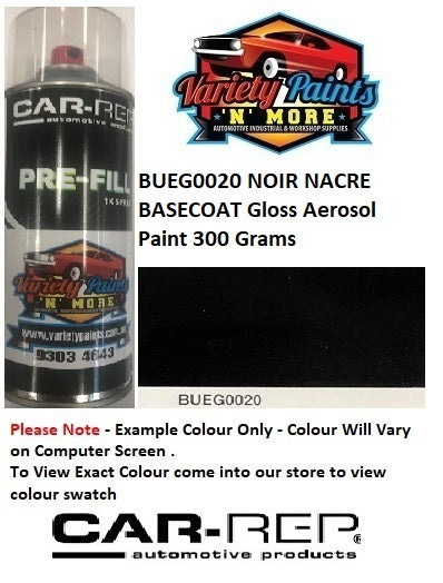 BUEG0020 NOIR NACRE BASECOAT Aerosol Paint 300 Grams
