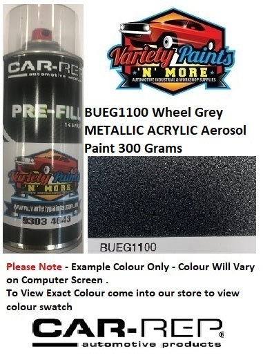 BUEG1100 Wheel Grey METALLIC ACRYLIC Aerosol Paint 300 Grams