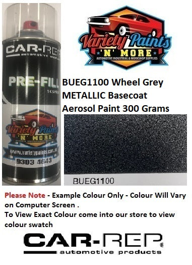 BUEG1100 Wheel Grey METALLIC Basecoat Aerosol Paint 300 Grams