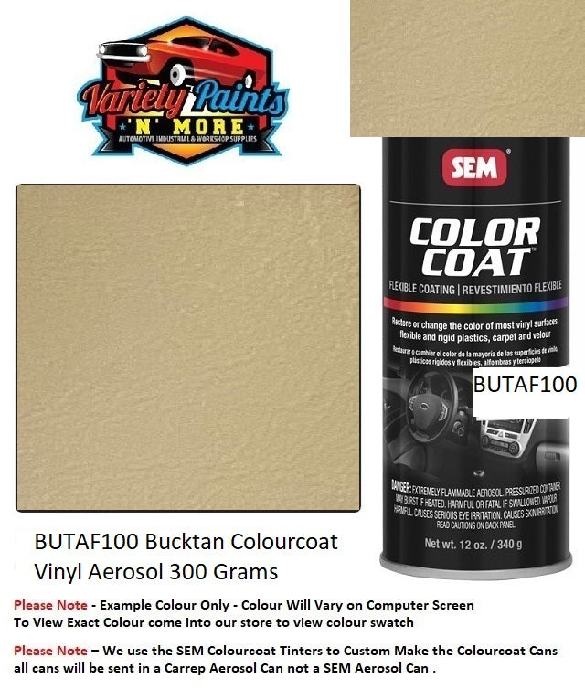 BUTAF100 Bucktan Colourcoat Vinyl Aerosol 300 Grams