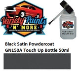 Black Satin Powdercoat GN150A Touch Up Bottle 50ml 