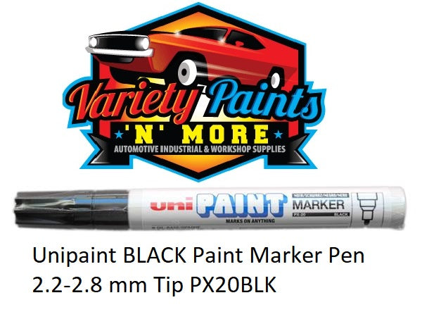 Unipaint BLACK Paint Marker Pen 2.2-2.8 mm Tip PX20BLK