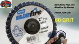 Bluefire Mini Roloc Flap Disc 50mm x 60 Grit 