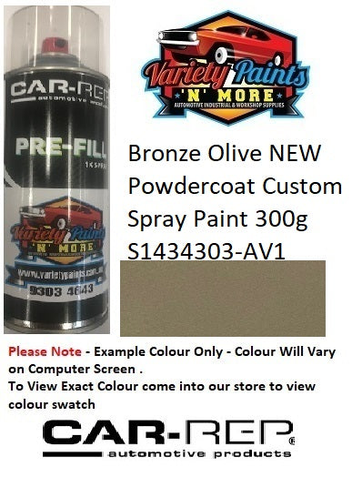 Bronze Olive NEW Powdercoat Custom Spray Paint 300g S1434303-AV1