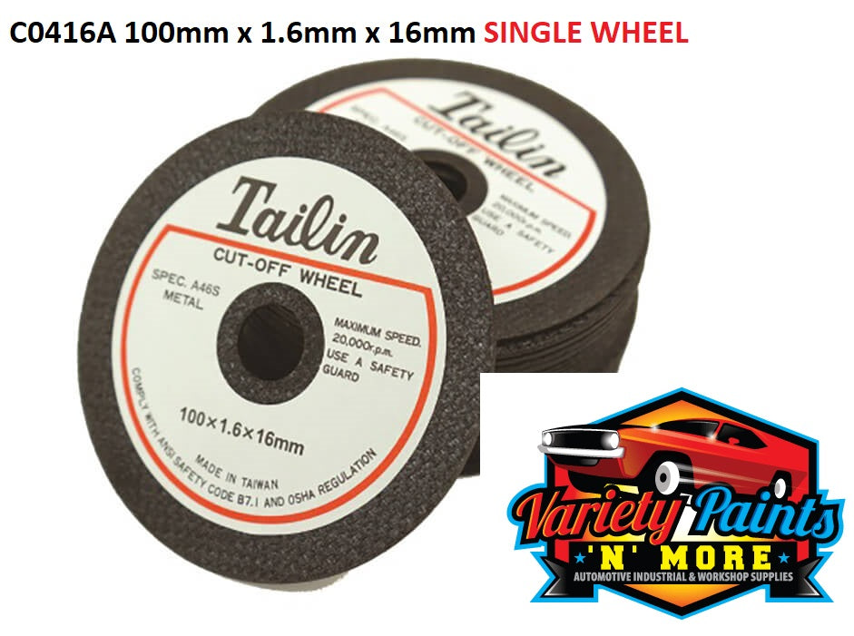 Tailin Inox Cutting Wheel 100mm x 1.6mm x 16mm