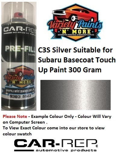 C3S Spark Silver Suitable for Subaru Basecoat Touch Up Paint 300 Gram