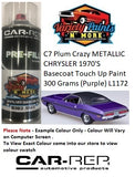 C7 Plum Crazy METALLIC CHRYSLER 1970'S Basecoat Touch Up Paint 300 Grams (Purple) L1172 
