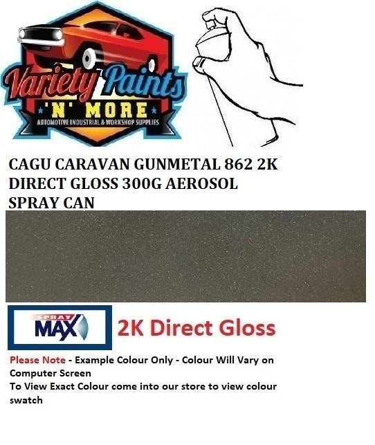 CAGU CARAVAN GUNMETAL 862 2K DIRECT GLOSS 300G AEROSOL SPRAY CAN