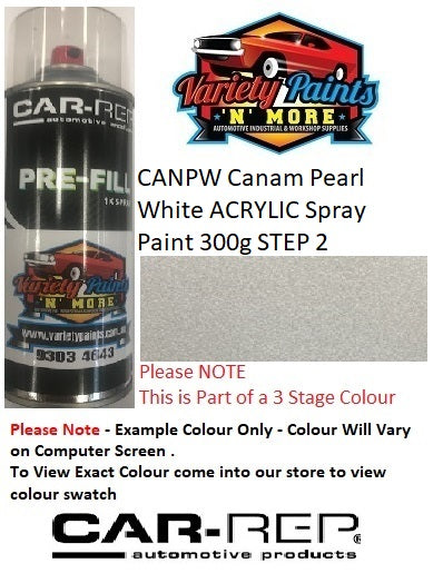 CANPW Canam Pearl White ACRYLIC Spray Paint 300g STEP 2