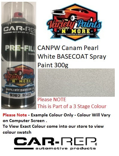 CANPW Canam Pearl White BASECOAT Spray Paint 300g STEP 2